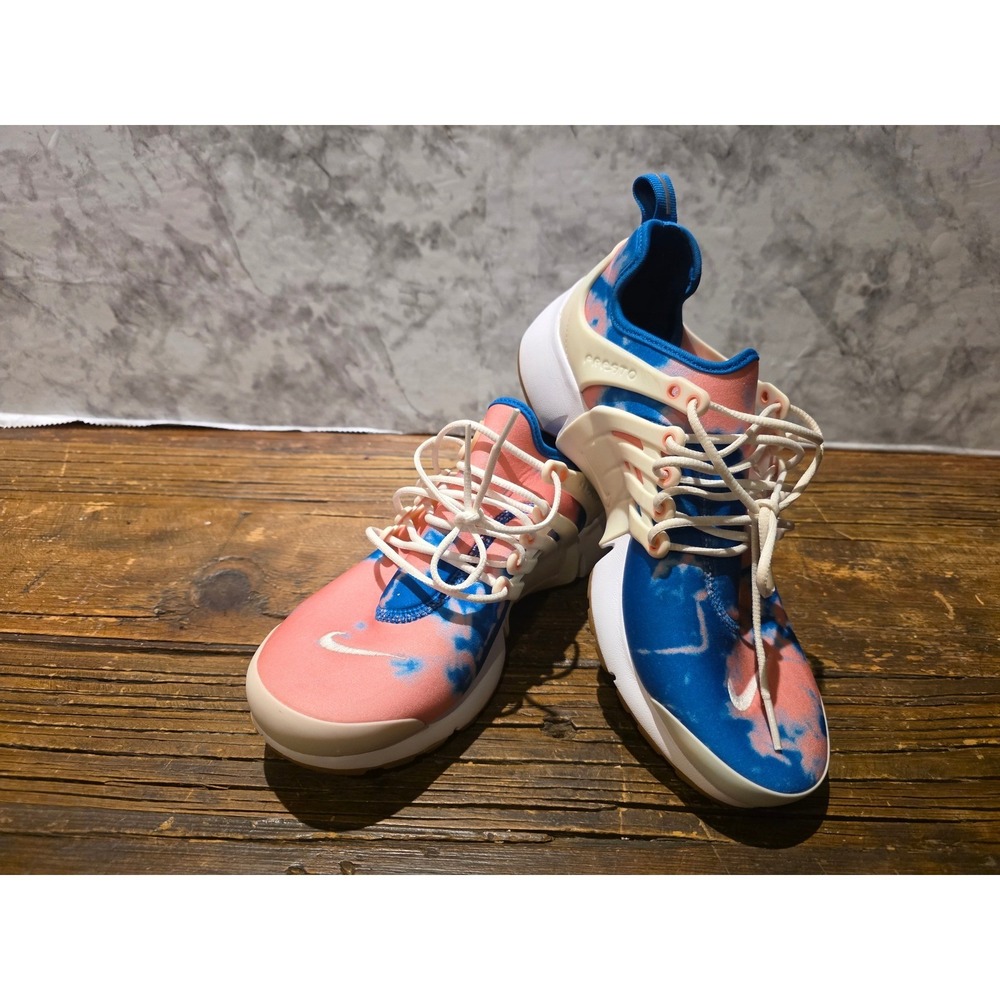Nike Air Presto Tie Dye Blue Pink White Gum AQ5897-100 woman Size 9
